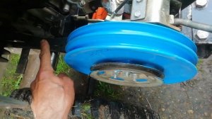 мотоблок с адаптером переломкой и механизмом поднятия навески