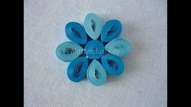 Квиллинг. Снежинка. Мастер-класс. смотреть онлайн