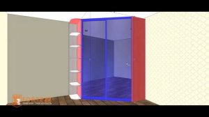 Угловой шкаф купе в спальню