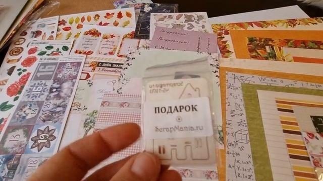 обзор посылки от скрапмании и приглашение к МК смотреть онлайн