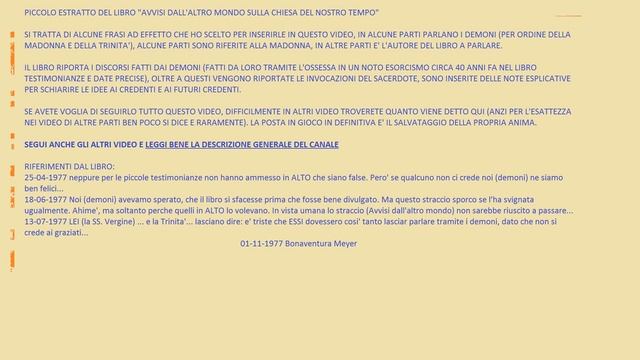 DEMONIO PARLA--estratto da libro su esorcismo reale--Aldila' Inferno Diavolo Satana Indemoniata смотреть онлайн