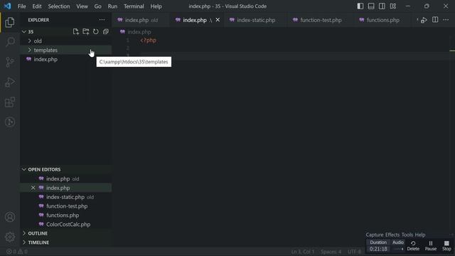 PHP Advanced classes with templates смотреть онлайн
