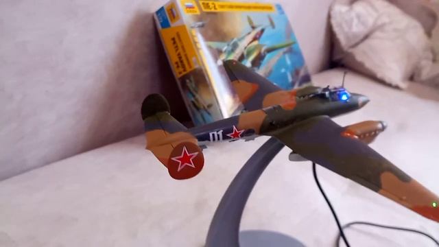 Модель самолета ПЕ 2 с доработками смотреть онлайн