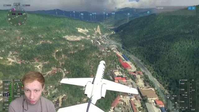 СИМУЛЯТОР САМОЛЕТА | НАД СОЧИ | Microsoft Fly Simulator 2021 | Авиасимулятор смотреть онлайн