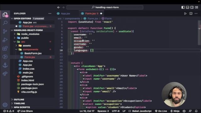 Como criar um formulário com React JS #Dia17 смотреть онлайн