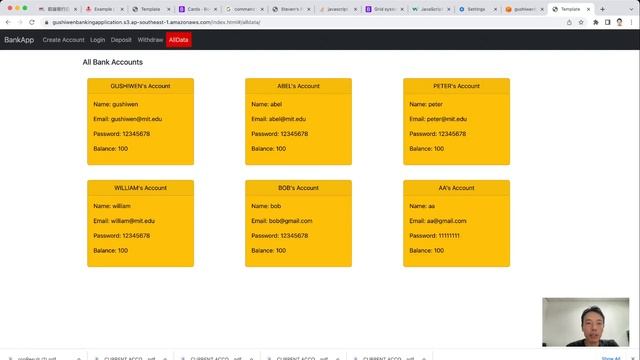 Banking Application by React, Bootstrap смотреть онлайн