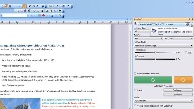 18 Scanning and automatic post processing of documents with PixEdit Scanner Software/Imaging смотреть онлайн