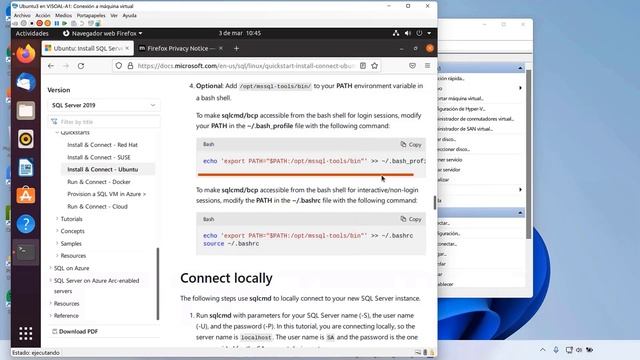 Instalando SQL Server en Ubuntu смотреть онлайн