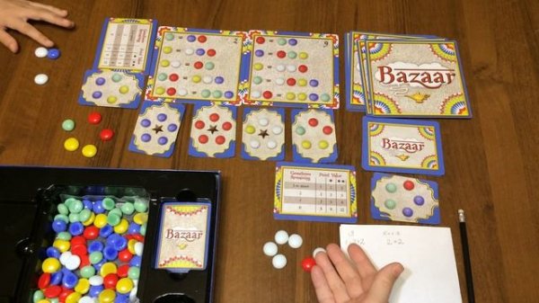 Играем в настольную игру Bazaar (Восточный базар)