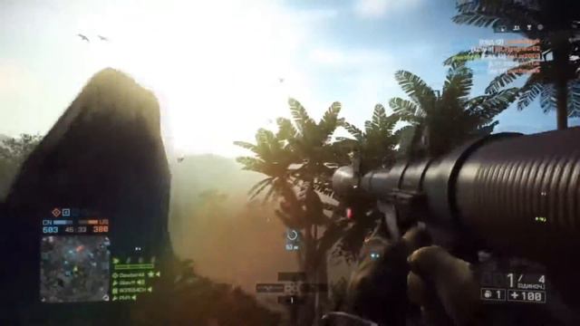 Battlefield 4 Сбиваем вертолет с РПГ. смотреть онлайн