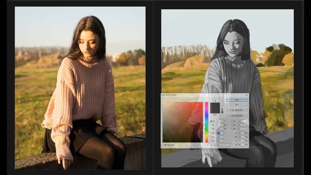사진모작 스피드페인팅 photoshop speed painting - dasha taran смотреть онлайн