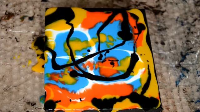 Fluid art.Интерьерная картина своими руками за пару минут. смотреть онлайн