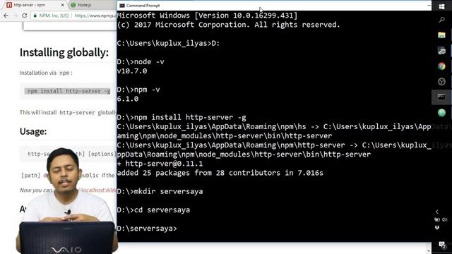 Install http-server dengan Node Package Manager | Vlog Programmer смотреть онлайн