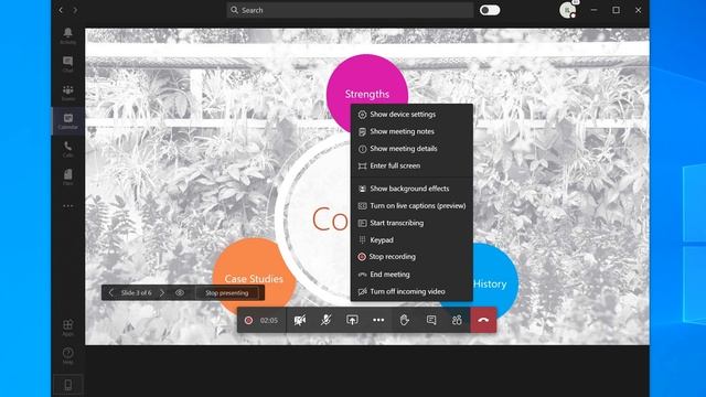 How to record a meeting in Microsoft Teams, demo tutorial смотреть онлайн