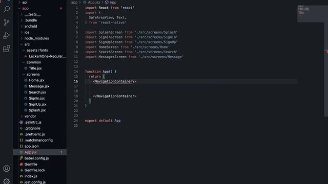 Realtime Chat - 08 React Navigation смотреть онлайн