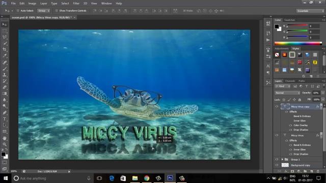 Under water tortoise wallpaper with photoshop!! by-MICCY VIRUS(RAMA) смотреть онлайн