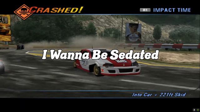 Burnout 3 OST - I Wanna be Sedated - Ramones Con letra (with lyrics) смотреть онлайн