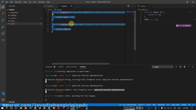 013 بحث Overloading توابع در typescript смотреть онлайн