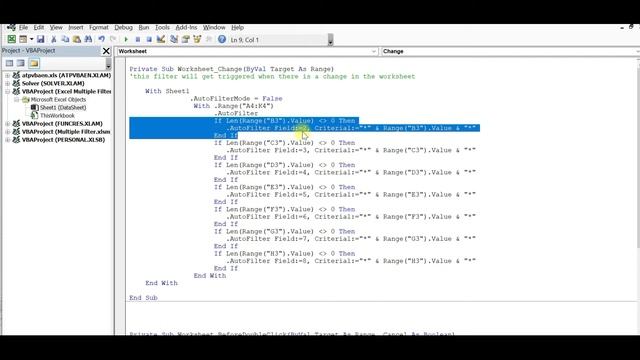 Excel Macro: Multiple column filter using VBA смотреть онлайн