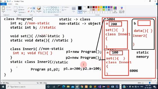 static and non-static in java in Marathi смотреть онлайн