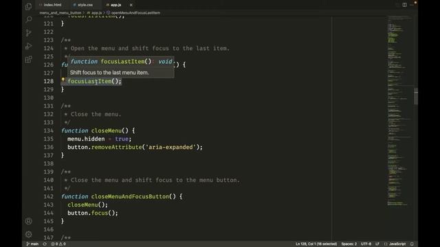 An accessible menu component смотреть онлайн