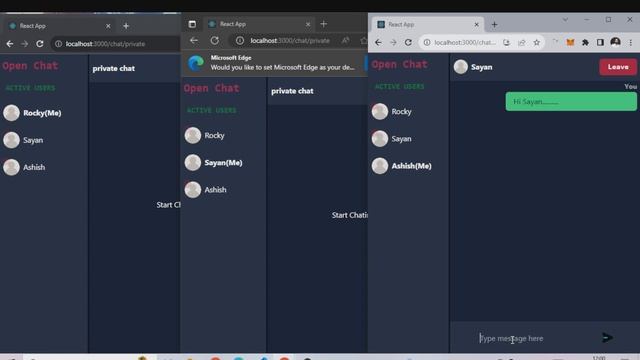Chat app using #react and #socketio смотреть онлайн