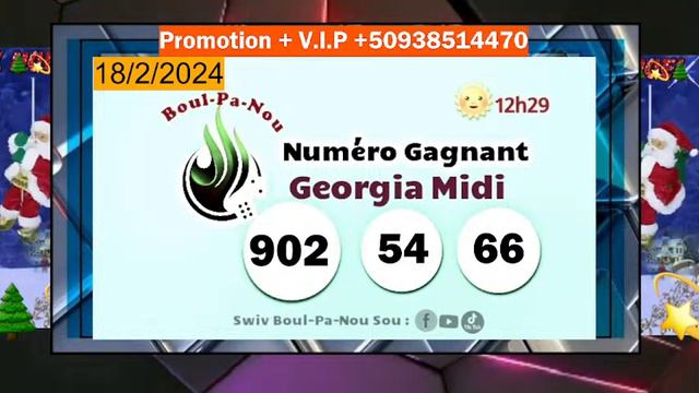 Rezilta tiraj Georgia Midi en direct 18-Fevrier-2024 смотреть онлайн