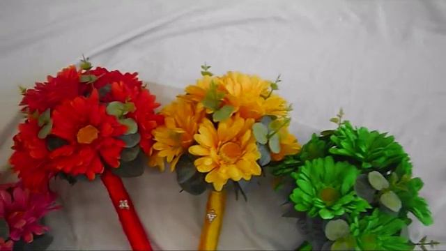 Gerbera Rainbow Wedding Flowers смотреть онлайн
