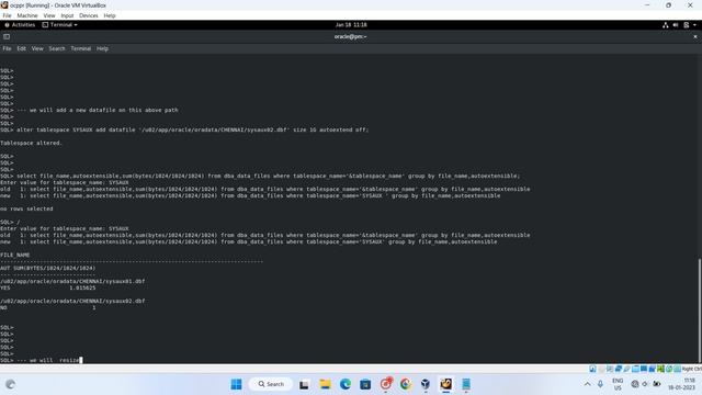 How To ?Add and Resize Datafiles On Oracle DB смотреть онлайн