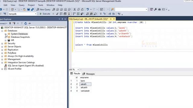 Introduction Temporary Table in SQL Telugu | SQL Telugu Temporary Tables смотреть онлайн