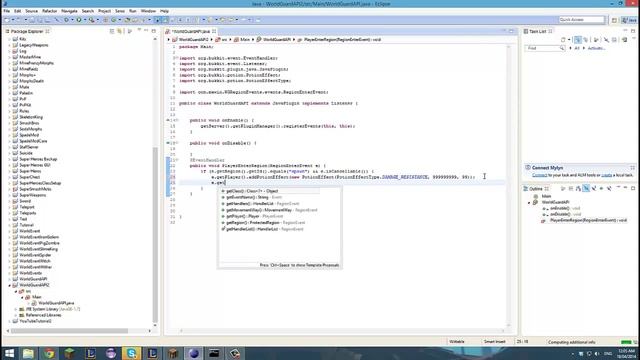 Minecraft: Speed Coding #1 // World Guard API смотреть онлайн