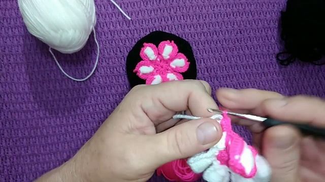 шестиугольный мотив крючком для вязания тапочек сапожек. смотреть онлайн