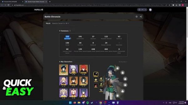 How To See How Many Hours You've Played Genshin Impact 2024