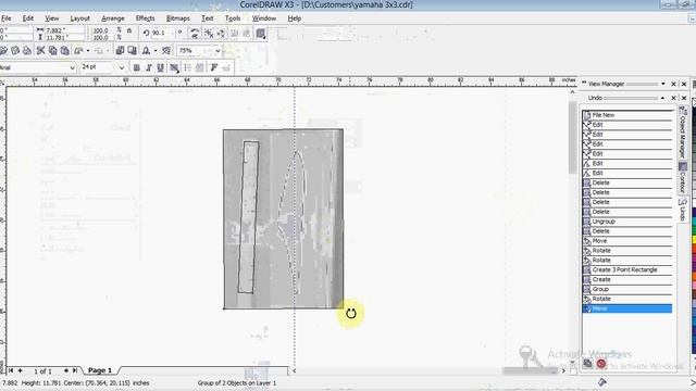 CorelDraw - Make an Actual Size Template For Motorcycle Replica. смотреть онлайн