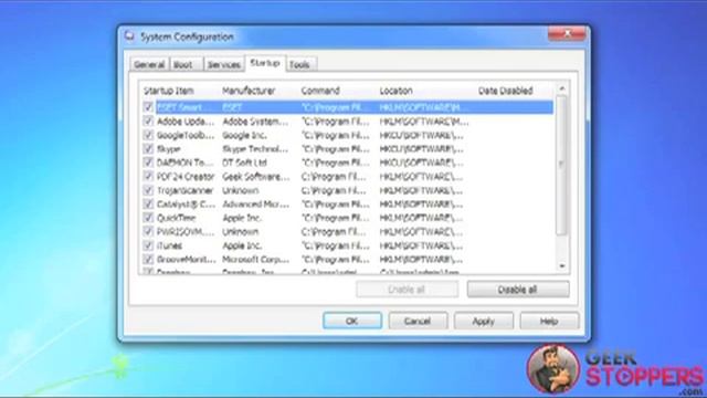 SuperSpeed Windows 7 with MSCONFIG Startup Tweak смотреть онлайн