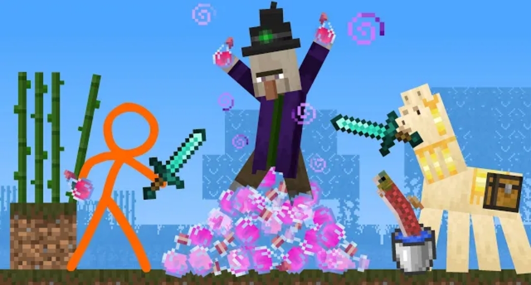 [ПЕРЕЗАЛИВ] Witch - Animation vs. Minecraft Shorts Ep 21. смотреть онлайн