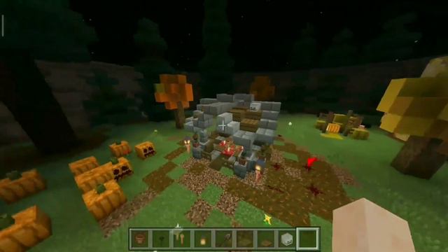 ХЭЛЛОУИНСКИЕ ДЕКОРАЦИИ В МАЙНКРАФТ BEDROK | ДЕКОРАЦИИ (ft. Chirgins)