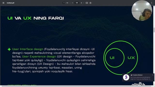 Oyiga $800 - $1500 gacha topishni istasang, hozirdan web dizaynni o'rgan!? смотреть онлайн