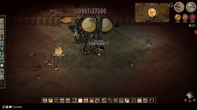 DST Solo Dragonfly Boss Kill (Wigfrid) смотреть онлайн