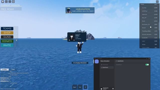 Navy Simulator Script 2022 | Roblox | Updated And Working