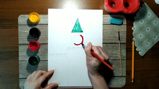 Рисование "Спасская башня" смотреть онлайн