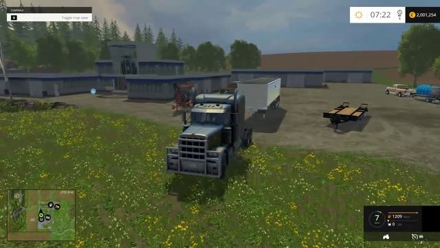 Farming Simulator 2015 Mods- Forklift, Utility trailers, MAC dump trailer and more! смотреть онлайн