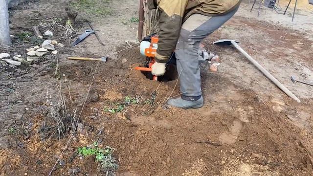 Работа мотобензобуром! смотреть онлайн