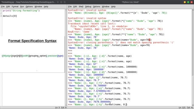 String formatting смотреть онлайн