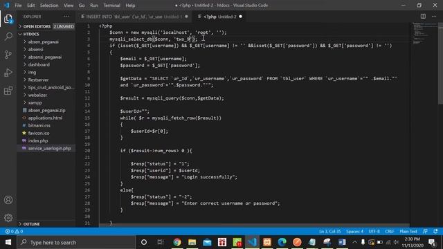 STUDI KASUS: Login Service In PHP And MySQL For Android Applications Pertemuan 9-10 смотреть онлайн