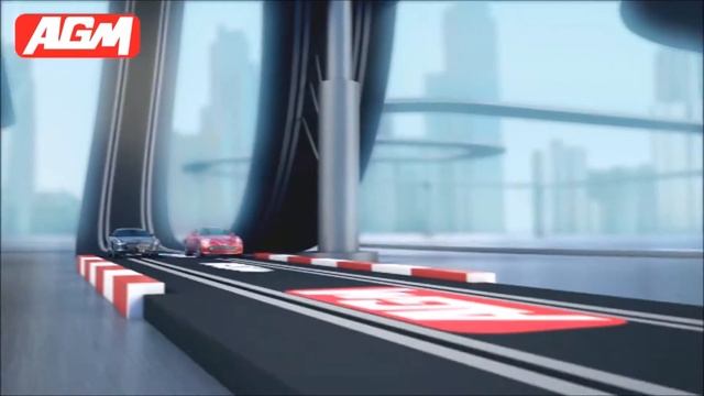 AGM slot car race way for home 3D video смотреть онлайн