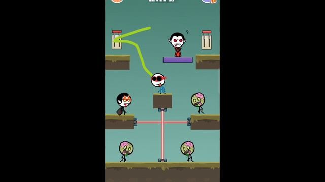 Attack Draw Line (WEEGOON) Gameplay Funny Stickman Brain Puzzle Game Part 2(The Pear Gamers смотреть онлайн