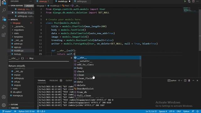 Build a Blog With Django | Models Setup | (Sqlite3 to PostgreSQL) | part 2 смотреть онлайн