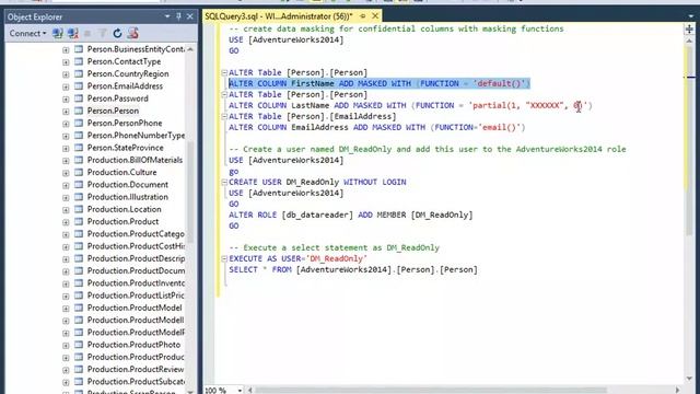 Offuscation des données sous SQL Server 2016 смотреть онлайн