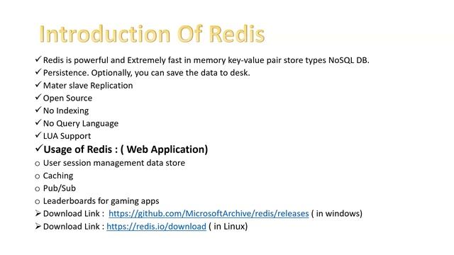 Introduction of Redis DataBase (Caching)| Installation, insert and retrieve Data from Redis DB смотреть онлайн